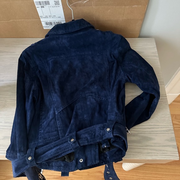 BLANK NYC Navy Suede Jacket - Picture 7 of 7